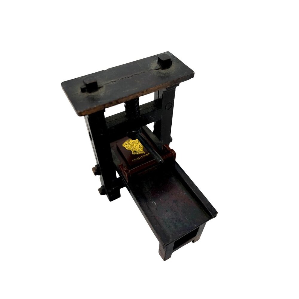 Vintage Miniature Printing Press Pencil Sharpner 2.5”x25”